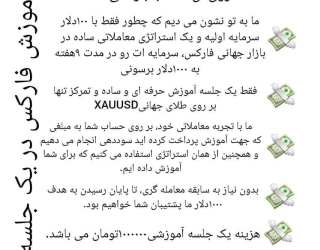 آموزش فارکس در یک جلسه
