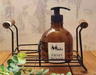 استند جا مایع تکی دسته چوبی
