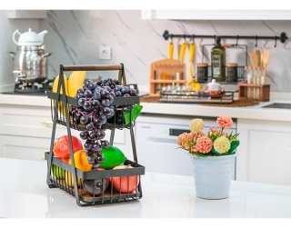 فروش عمده سبد میوه دو طبقه