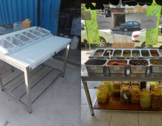 میزکار طرح تاپینگ/ میز ترشی و پیتزا