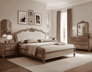 سرویس خواب دو نفره لوکس آپادانا دکور | طراحی مدرن، کیفیت برتر برای اتاق‌خواب رویایی