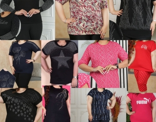 تولیدی تیشرت زنانه سایز بزرگ ( فقط عمده )