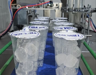 دستگاه پرکن یخ حبه ای لیوانی اتوماتیک