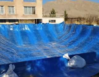 احداث استخرهای آبیاری و ذخیره آب بدون نیاز به بتن
