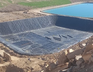 احداث استخرپلیمری آبیاری،استخرذخیره آب با تیم مجرب نصب