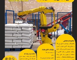 جابجایی و پالت چینی اتومات 'توسط ربات صنعتی'